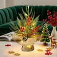 thumbnail image 5 of CQCYD under $5 Artificial Mini Christmas Trees, 12 Inch Lighted Tabletop Xmas Pine Tree with Lights, Small Light Up Battery Operated Spruce Tree with Burlap Base for Holiday Winter Home Party Decor, 5 of 6