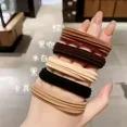 thumbnail image 5 of Cuerda de pelo sin costuras de alta elasticidad para mujer, soporte de cola de caballo duradero para niñas, banda de goma, accesorios para el cabello, 5 unids/lote por bolsa, 5 of 5