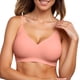 thumbnail image 1 of Sujetador sin costuras y sin aros para mujer: fino, soporte suave, pecho grande, copa semi-fija, transpirable; tallas 70D/75A/75B para uso informal., 1 of 4