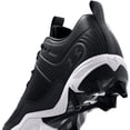 thumbnail image 7 of Under Armour Youth Glyde Rm Molded Fastpitch Softball Cleats Black/Black Medium 4 4 Medium US/Black|Black, 7 of 7