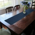 thumbnail image 3 of Cait Chapman Home Collection 60" x 12" Solid Print Texteline Table Runner (Blue), 3 of 3
