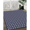 thumbnail image 3 of Ahgly Company Tapis d'Intérieur Lavable en Machine Carré Transitionnel Bleu Nuit, 7 Pieds Carré, 3 of 7