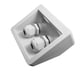 thumbnail image 1 of Soportes de montaje para paneles solares 4 soportes de esquina, con doble prensaestopas, para autocaravanas, barcos, caravanas, cobertizos, resistente a los rayos UV, 1 of 2
