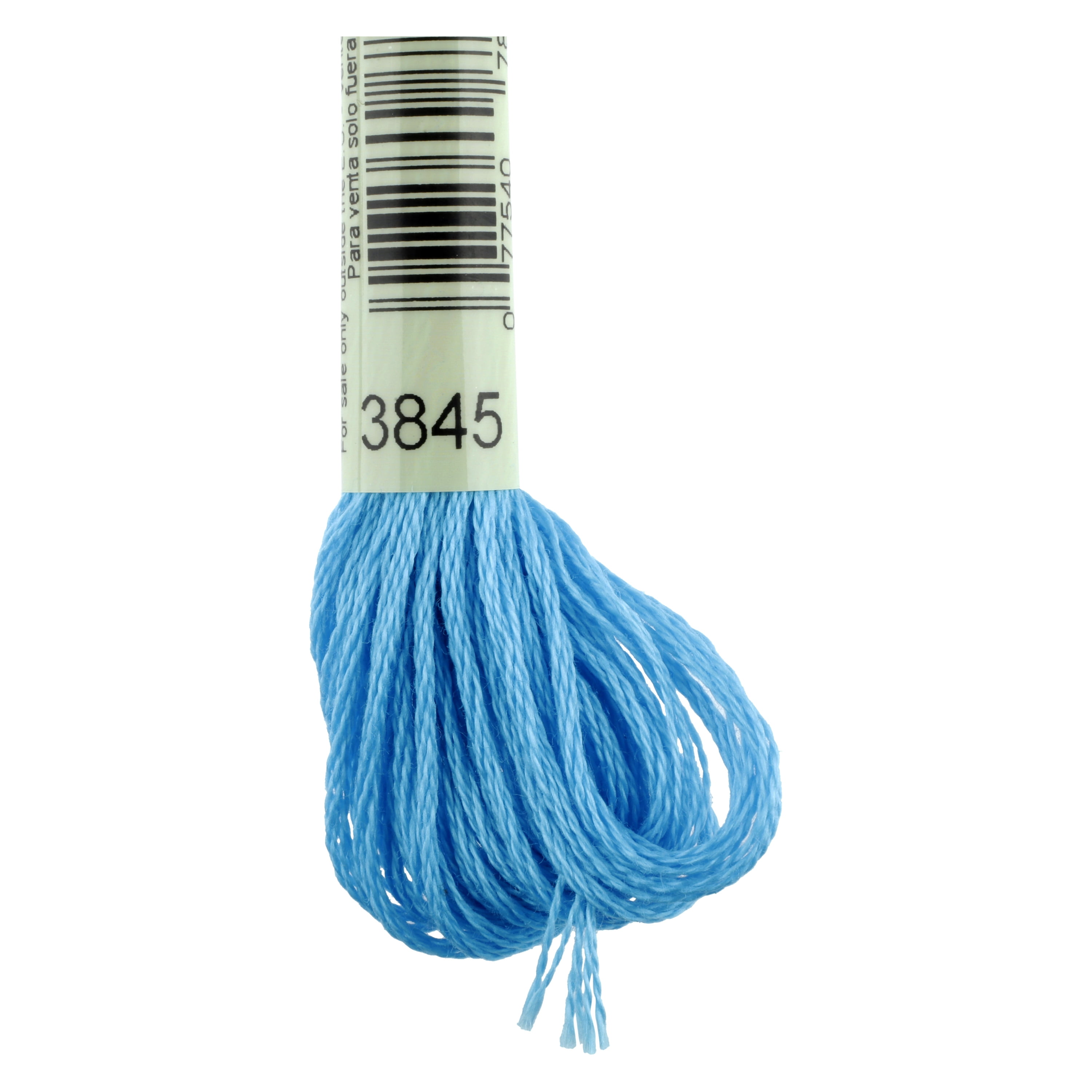 DMC 117-3845 Mouline Stranded Cotton Six Strand Embroidery Floss Thread 8.7-Yard Medium Bright Turquoise