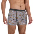 thumbnail image 5 of Men's Boxer Briefs, Conch Shells Print No.9014 Soft Comfy Mens Underwear Boxer Briefs Breathable With Widen Waist, 5 of 7