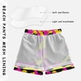 thumbnail image 5 of Pink Yellow Cow Pattern Swim Trunks Quick Dry Beach Pool Board Shorts Lightweight Stylish Print Sizes 2T to XL, 5 of 8