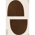 thumbnail image 3 of Wild Apple Portfolio 13x18 Black Modern Framed Museum Art Print Titled - Half Domes I Brown No Border, 3 of 5