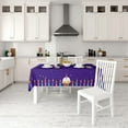 thumbnail image 2 of XAJAT 60‘‘x60'' Happy Birthday Rectangle Tablecloth, Cotton Linen Table Covers with Cake and Candle Prints, 2 of 4