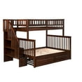 thumbnail image 4 of AFI Woodland Staircase Bunk Bed Twin over Full with Twin Trundle, Walnut, 4 of 7