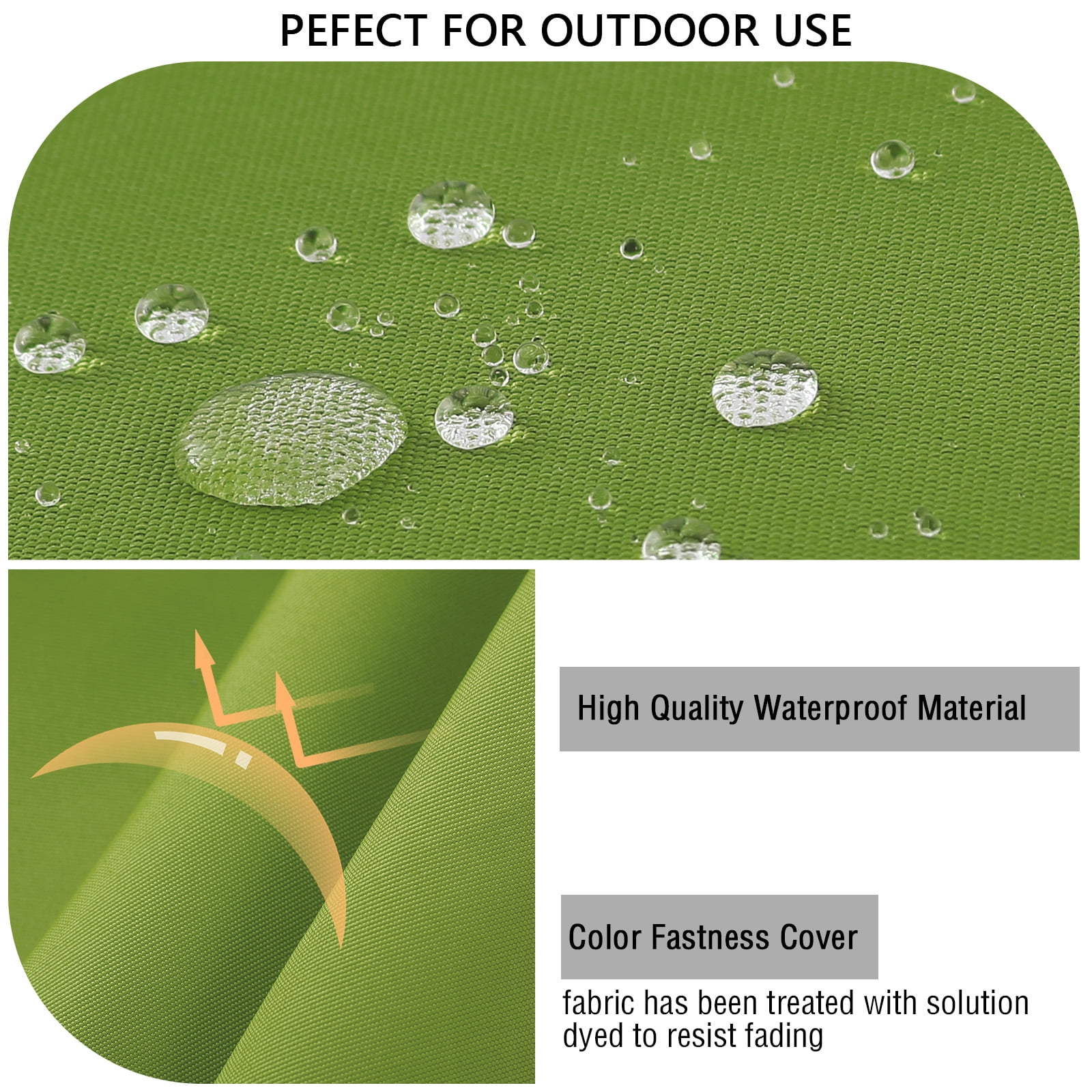 idee-home Outdoor Chair Cushions Set of 2, Outdoor Seat Cushions 19x19 Waterproof, Patio Chair Cushion Color Fastness with Ties Patio Furniture Garden Sofa Couch Pads