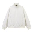 thumbnail image 4 of Fgnfyis Mens Jacket Mens Casual Jackets Lightweight Comfortable Zip up Loose Fit Sports Outerwear for Daily Wear and Outdoor Activities Winter Coats for Men White XXL, 4 of 9