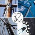 thumbnail image 6 of 304 Stainless Steel Single Pulley Block Load 77lbs M15 with S Hook 4 Set, 6 of 6
