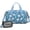 Blue Stars and, variant on Women Men Gym Bag,Blue Stars and Baseballs Pattern Small Duffle Bag Spend the Night Bags for Women with Shoes Compartment Washbag,Detachable Shoulder Strap,19.7x8.3x11 Inches