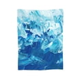 thumbnail image 1 of Super Soft Anti-Pilling Flannel Bed Blankets, Glacier Abstraction Cozy Fluffy Warm All Seasons Throw Blanket for Sofa Bedding, 60"x50", 1 of 8