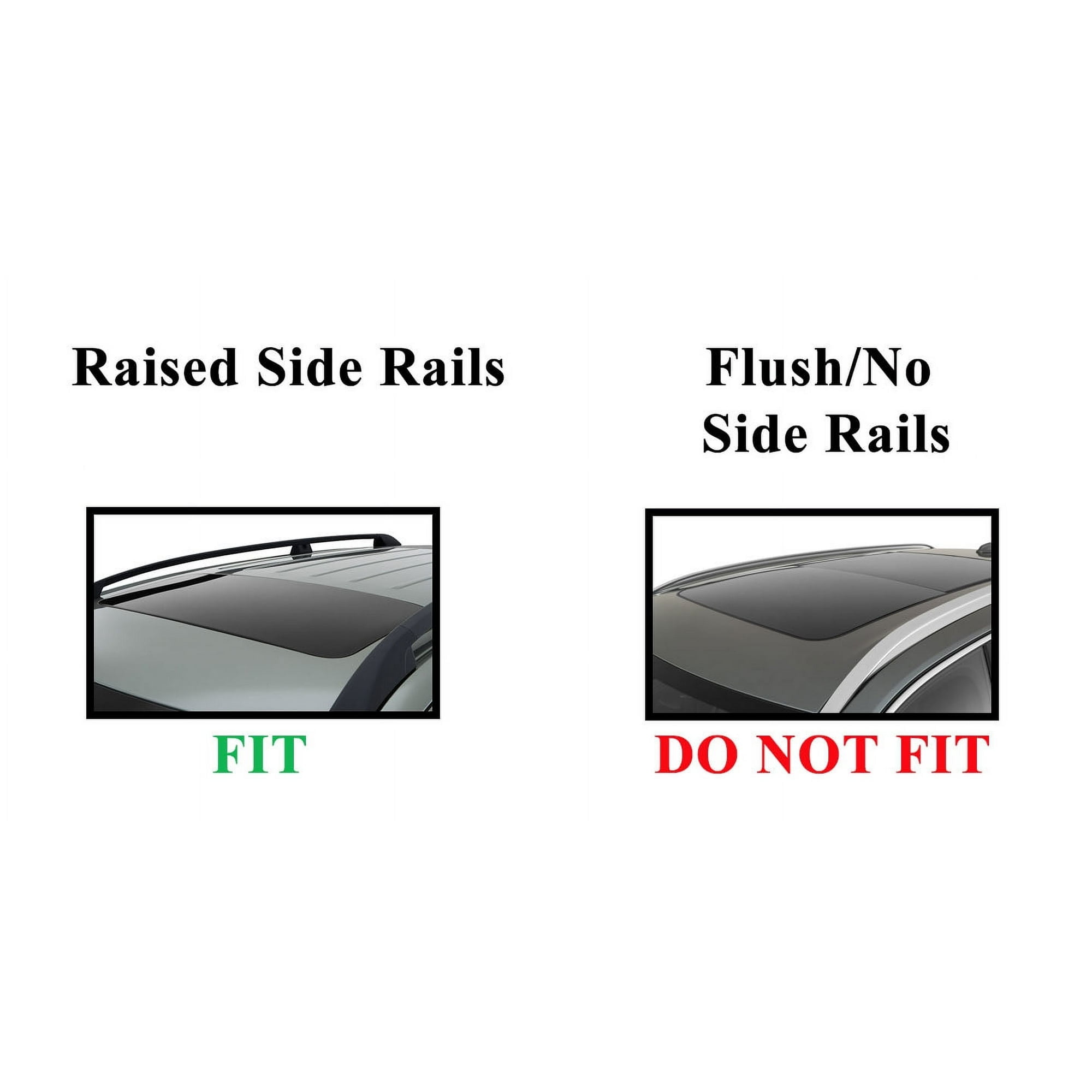 BRIGHTLINES 54" Crossbars Roof Racks Compatible With Subaru Forester 2009-2025 for Kayak Luggage Ski Bike Carrier, a Set of 2 (Black)