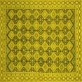 thumbnail image 1 of Ahgly Company Indoor Square Abstract Yellow Modern Area Rugs, 5' Square, 1 of 4