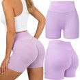 thumbnail image 2 of KEFIRLILY Womens 11" High Waist Spandex Shorts Yoga Workout Biker Athletic Shorts with Pockets,US Size S, 2 of 9