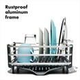 thumbnail image 5 of OXO Good Grips Aluminum Dish Rack, Gray, 5 of 6