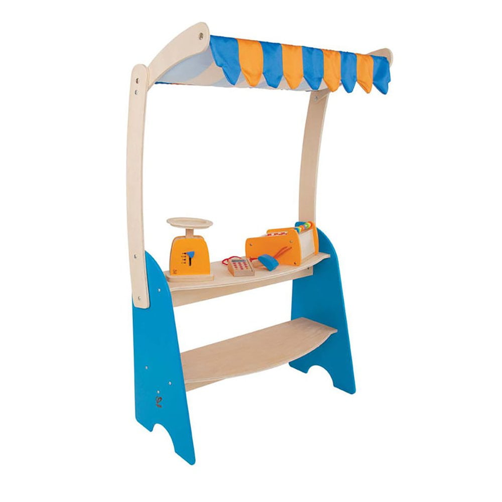 hape wooden shopping cart