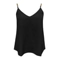 thumbnail image 3 of adviicd Women'S Tank Tops Women's Sleeveless Shirt Ribbed Drawstring Side Ruched Scoop Neck Basic Crop Tank Top Black XL, 3 of 5