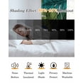 thumbnail image 5 of Summer Tropical Leaves Blackout Curtains 84 Inches Long for Bedroom, Blue Green Botanical Leaf Plants Thermal Insulated Room Darkening Black Out Window Curtain Panels Grommet Drapes for Living Room, 5 of 8
