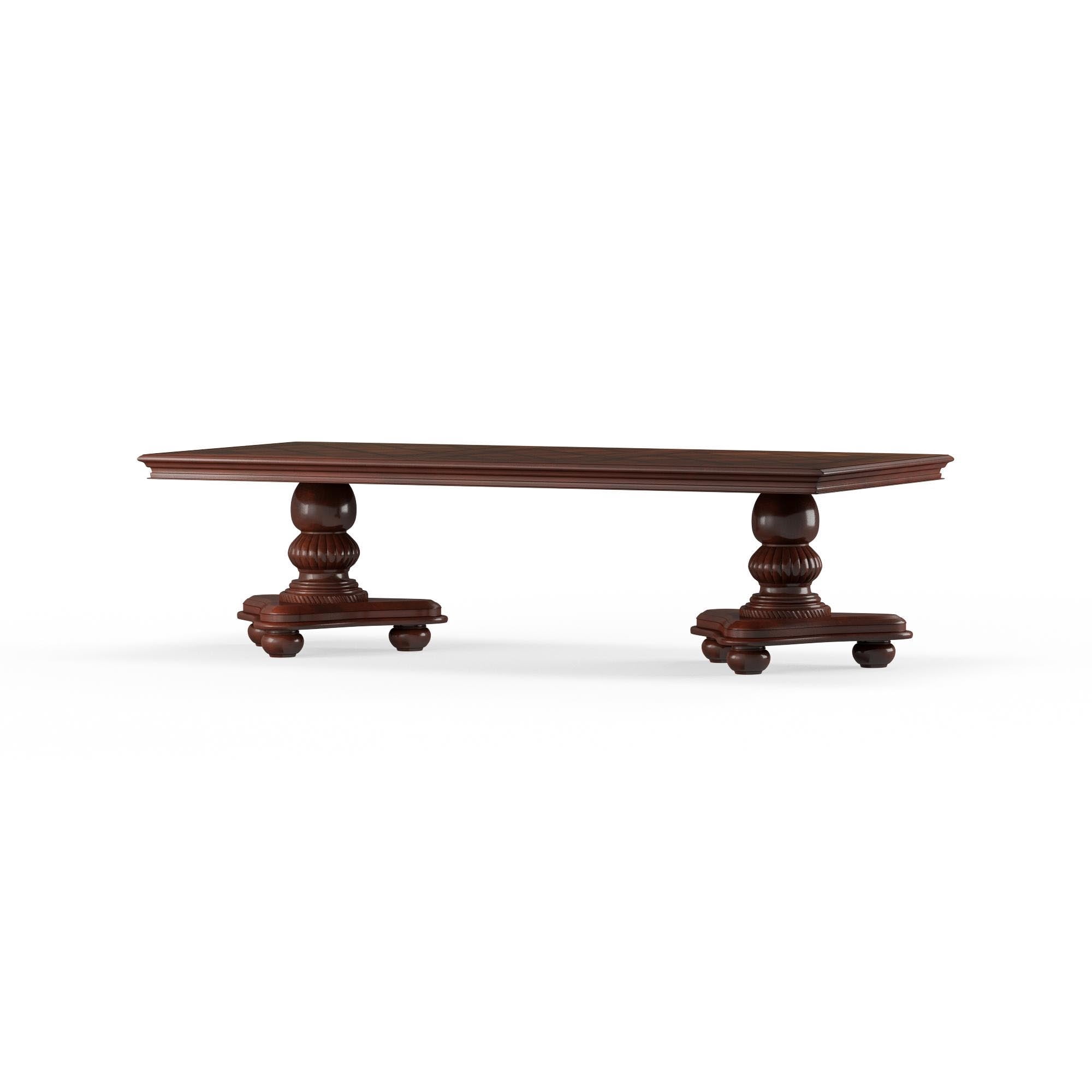 Furniture of America Paxton Traditional Dining Table, Brown Cherry