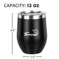 thumbnail image 4 of Tirrinia Insulated Wine Tumbler, Black, 4 of 6