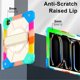 thumbnail image 4 of Funda Resistente a Golpes para iPad Pro 11 2025 / 2024, Funda Protectora de Silicona Anti-caída + Capa de PC con Soporte Giratorio de 360°, Correa para el Hombro, Colorida, 4 of 8