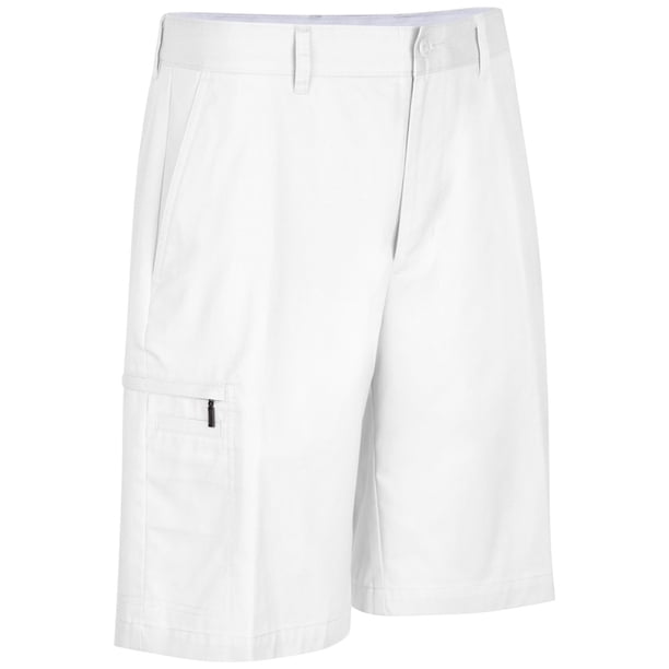 Greg Norman Mens 5 Iron Golf Casual Chino Shorts, Blanco, 34 Greg Norman chino