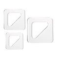 thumbnail image 5 of oshhnii 2x3x Triangle Tracing Stencils Guide Tools for Kitchen Clear Acrylic Templates, 5 of 9