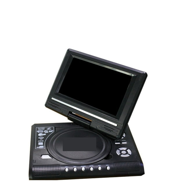 Mini Lecteur DVD 7,8 Pouces de Bureau, Télé Numérique Intelligente, Lecteurs de Disques CD avec Télécommande, Portable pour Voyage et Cinéma, Écran Pivotant