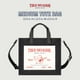 thumbnail image 2 of True Religion Tote, Women's Medium Travel Shoulder Bag with Adjustable Strap, Black Denim, 2 of 7