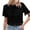 Black, variant on Women's Sparkly Sequin T-Shirts Short Sleeve Glitter Top Concert Party Disco Blouse Carnival GD1 S