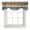 Blue Brown Beige, variant on Tie Up Valances for Windows, Farmhouse Light Blue Brown Adjustable Valance Curtains Window Treatment for Living Room/Bedroom, Vintage Wooden Striped Rod Pocket Kitchen Curtains & Drapes 42x18 Inch