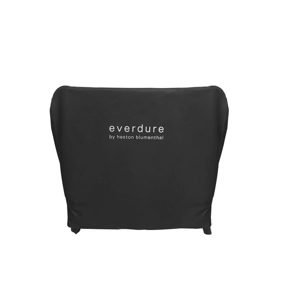 Everdure Indoor/Outdoor Furniture Cover for Mobile Prep Kitchen, Long Cover with Drawstring Closure, Waterproof Lining and 4 Season Outdoor Kitchen Island Protection, Black, 40.55"L x 22.2"W x 33.5"H