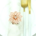 thumbnail image 1 of Servilleteros, Servilleteros de aleación con flor hueca, Servilletero de anillo Adorno Servilleteros florales para el hogar Juego de anillos para boda Fiesta Festividad Banquete Mesa de Navidad Sincero  Hogar, 1 of 6