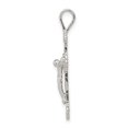 thumbnail image 3 of Diamond2Deal 925 Sterling Silver Crucifix Pendant for Women (L- 1.23 inch, W- 0.67 inch), 3 of 6