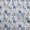 thumbnail image 1 of oneOone Rayon Medium Blue Fabric Floral Retro Sewing Material Print Fabric By The Yard 56 Inch Wide, 1 of 5