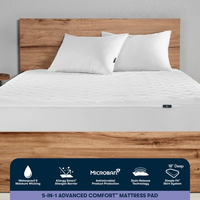 Serta Sertapedic 5-in-1 Advanced Comfort Twin Mattress Pad photo 2