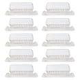 thumbnail image 1 of File Folder Tabs, Hanging File Folder Labels, Plastic Hanging Folder Tabs – 10 Sets Tabs And Inserts for Hanging Files Folders, Clear Hanging File Tabs for File Folders(White), 1 of 9