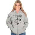 thumbnail image 4 of Colorado is Calling and I Must Go Womens Plus Size Graphic Zipper Hoodie Brisco Brands 4X, 4 of 5