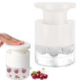 thumbnail image 1 of Cherry Pitter 7 Hole White Cherry Pitter Tool Quickly Multiple Cherries Seed Remover Time & For Making Cherry Jam, 1 of 7