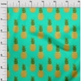 thumbnail image 3 of oneOone Cotton Poplin Twill Aquamarine Green Fabric Fruits Pineapple Fabric For Sewing Printed Craft Fabric By The Yard 56 Inch Wide, 3 of 4