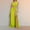 Green, variant on Hvot&aat Women's Summer Twist Front Hollow Out Dress Solid Color Wrap Sleeveless High Split Dresses Casual Long Maxi Dress