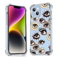 thumbnail image 1 of Beautiful Eyes Clear Case for iPhone 14,Aesthetic Art Design Case for Men Women,Unique Soft Transparent TPU Bumper Case Cover, 1 of 5