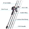 thumbnail image 4 of Sougayilang Fishing Rod Reel Combos 4 Piece Carbon Casting Fishing Rod and 18+1BB Casting Reel Set, 4 of 7