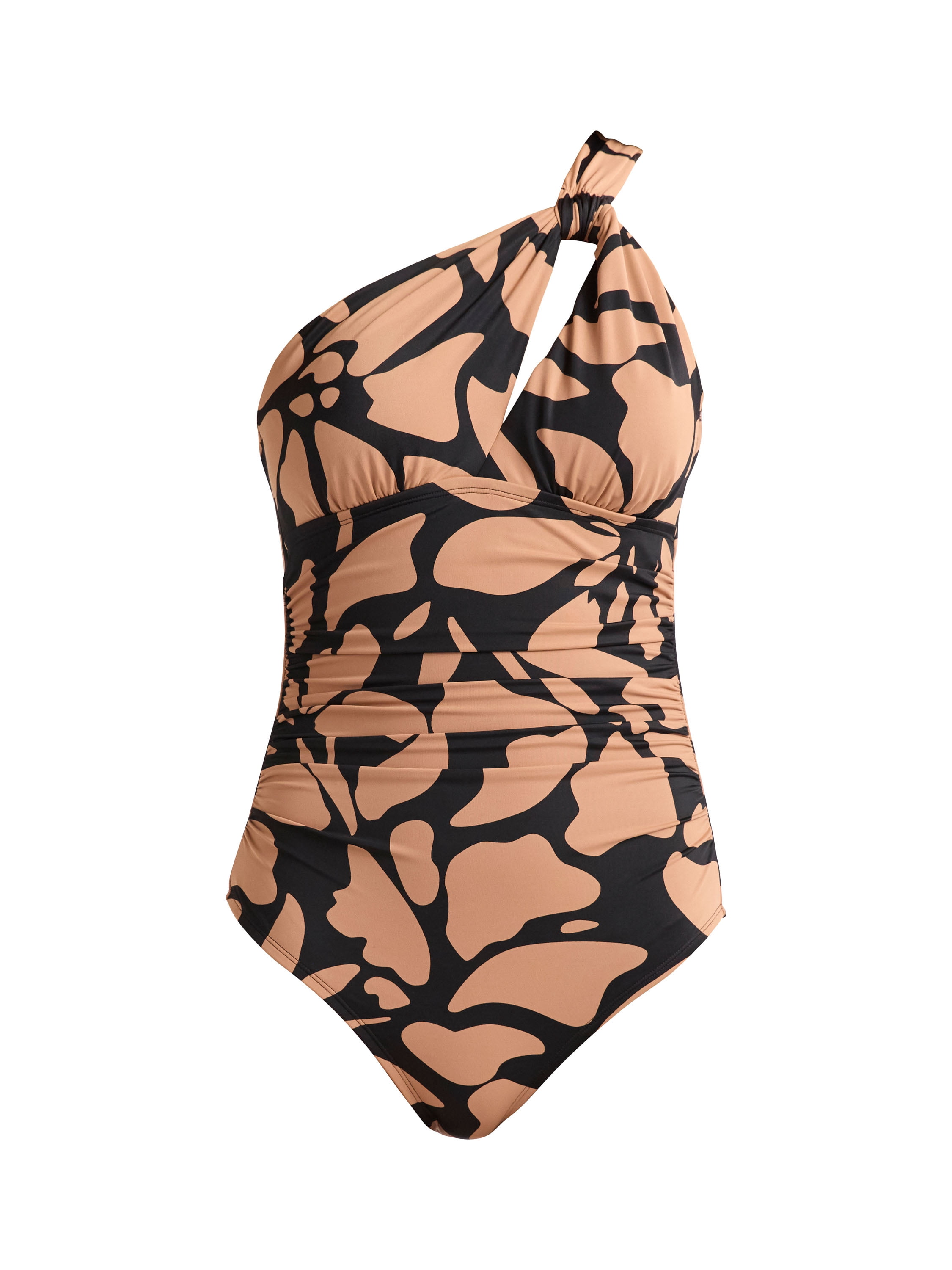 Sofia by Sofia Vergara Women's and Women's Plus One Shoulder Keyhole One Piece Swimsuit, Sizes XS-3X