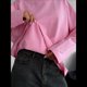 thumbnail image 4 of Camisetas de Larga Extragrandes para Mujer, Camisetas Básicas de Cuello Redondo, Tops de Otoño, Ropa Informal de Entrenamiento Y2K. Rosa L, 4 of 10