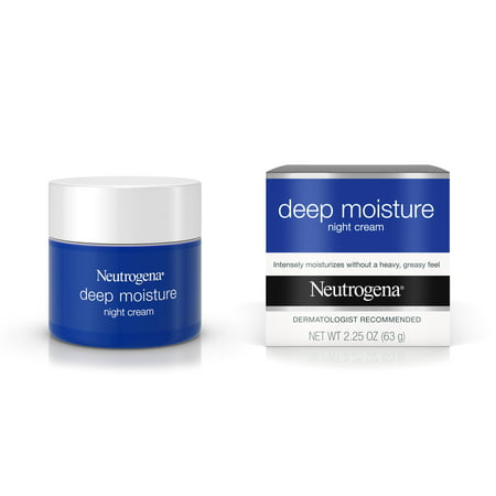 Neutrogena Deep Moisture Night Cream with Glycerin & Shea Butter, 2.25