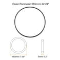 thumbnail image 2 of Uxcell 5pcs Universal Sewing Machine Motor Stretch Belt 565mm 22" Perimeter 3/16" (5mm) Belt Thick, 2 of 5